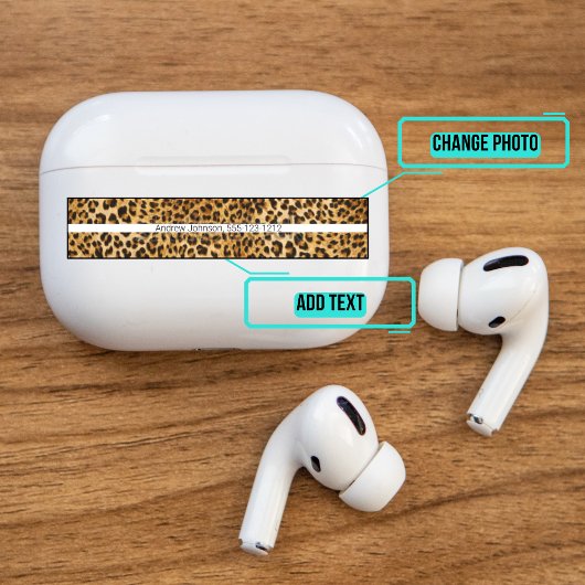 Airpods Pro Case Decorative Skin - Leopard