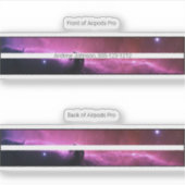 Airpods Pro Case Decorative Skin - Nebula (Voorkant)