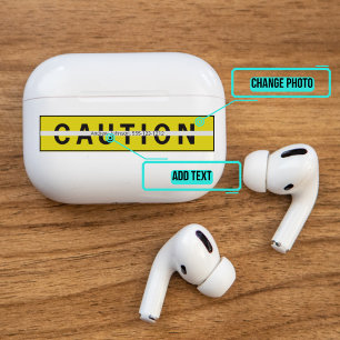 AirPods Pro Hoesje decoratieve skin - waarschuwing