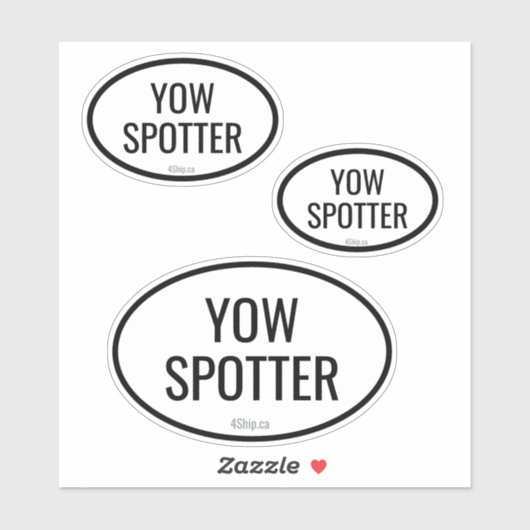 Airport Code Spotter Custom - Cut Vinyl Sticker (Vel)