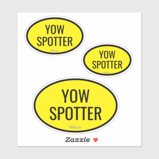 Airport Code Spotter Custom - Cut Vinyl Sticker (Feuille)