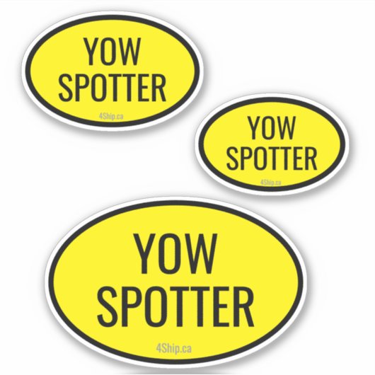 Airport Code Spotter Custom - Cut Vinyl Sticker (Voorkant)
