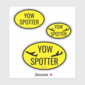 Airport Code Spotter Custom - Cut Vinyl Sticker (Feuille)