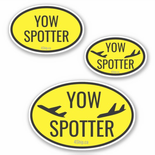 Airport Code Spotter Custom - Cut Vinyl Sticker (Voorkant)