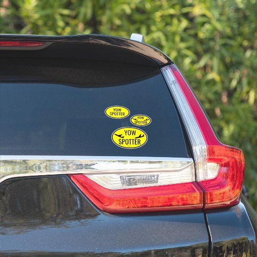 Airport Code Spotter Custom - Cut Vinyl Sticker (Côté voiture)