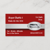 Airport Shuttle Taxi Visitekaartje (Voorkant)