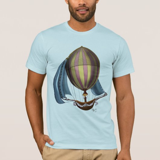 AirShip met blauwe nagels T-shirt (Voorkant)