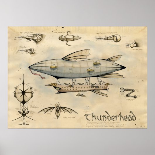 Airship Thunderhead Poster (Voorkant)