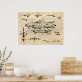 Airship Thunderhead Poster (Keuken)