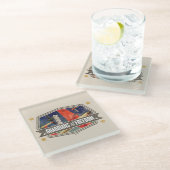 Airshow Glazen Onderzetter (Schuin)