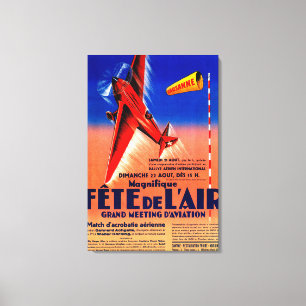 Airshow met Haryse Hilsz Promotional Poste Canvas Afdruk