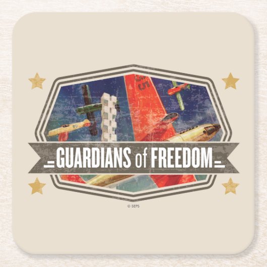 Airshow Vierkante Kartonnen Onderzetter (Voorkant)