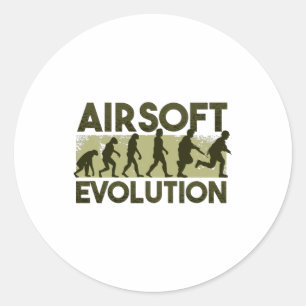 Airsoft-evolutie Ronde Sticker