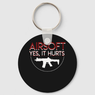 Airsoft het kwetste ja Grappige Speler Airsoft Sleutelhanger