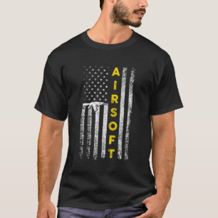 Airsoft Pistool Patriotic Airsoft Vlag van de Vere T-shirt