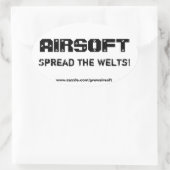 Airsoft "Spread the Welts" Bumpersticker Ovale Sticker (Tas)