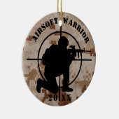 Airsoft Team kerstversiering Keramisch Ornament (Rechts)