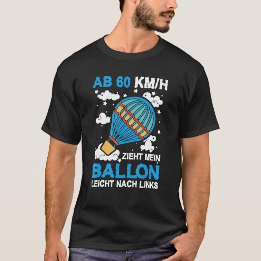 Airtime Is My Happy Time Hot Air Balloon Drive Bal T-shirt (Voorkant)