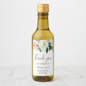 Airy Blush Mini Étiquettes bouteille de vin (Devant)