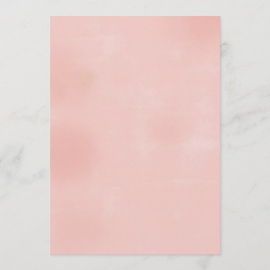 Airy Blush Wedding Itinerary - Weddenschap Welkom Programma (Achterkant)