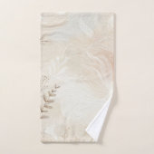 Airy Bohemian Botanical Floral String Art Design Bad Handdoek (Handdoek)