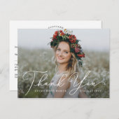 Airy Elegance EDITABLE COLOR Afstuderen Hartelijk  Briefkaart (Voorkant / Achterkant)