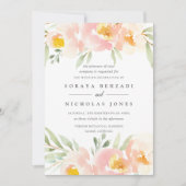 Airy Floral Wedding Kaart (Voorkant)