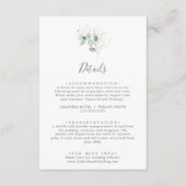 Airy Greenery Détails du Mariage Carte de boîtier (Devant)