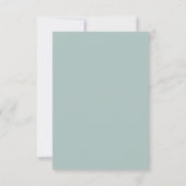 Airy Greenery en Gold Leaf Simple RSVP-kaart RSVP Kaartje (Achterkant)