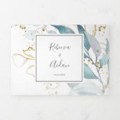 Airy Greenery | Leaf Back Wedding All in One Drieluik Programma (Cover)