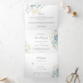 Airy Greenery | Leaf Back Wedding All in One Drieluik Programma (Binnen)