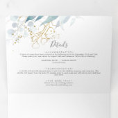 Airy Greenery | Leaf Back Wedding All in One Drieluik Programma (Binnenzijde eerst)
