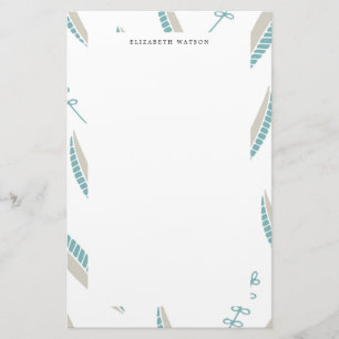 Airy Leaves Monogrammofoonwerk Briefpapier
