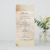 Airy Neutral Natural Element Bohemian Boho Menu (Debout devant)