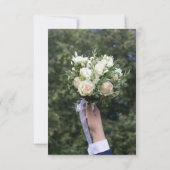 Airy Outdoor Wedding Invitation with White Roses (Dos)