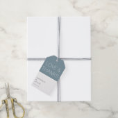 Airy Pastel Blauwgroen | Label voor weddenschap me Cadeaulabel (Met Touw)