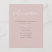 Airy Pastel | Carte d'encart de réception (Devant)