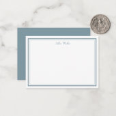 Airy Pastel Elegant Stationery Note Card Notitiekaartje (Voorkant / Achterkant in situ)