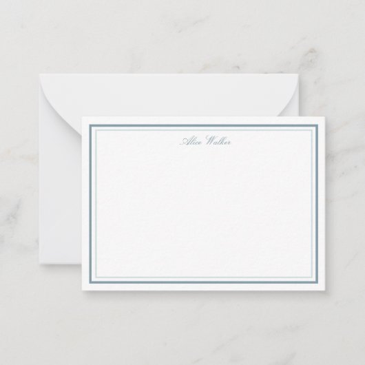 Airy Pastel Elegant Stationery Note Card Notitiekaartje (Voorkant)