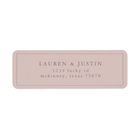 Airy Pastel | Étiquette d'adresse de retour (Devant)