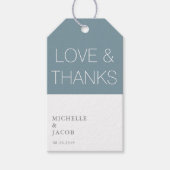 Airy Pastel Turquoise | Étiquette Cadeau Favor Mar (Devant)