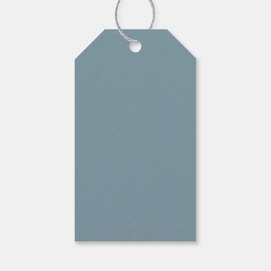 Airy Pastel Turquoise | Étiquette Cadeau Favor Mar (Dos)