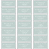 Airy Sage Green Wedding Guest Adresetiketten Sticker (Voorkant)