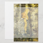  airy Tale, Rapunzel met lange klonen Briefpapier (Voorkant / Achterkant)