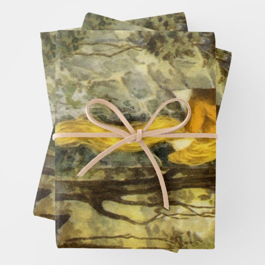  airy Tale, Rapunzel met lange klonen Inpakpapier Vel (In situ)