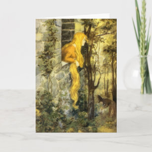  airy Tale, Rapunzel met lange klonen Kaart