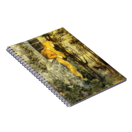 airy Tale, Rapunzel met lange klonen Notitieboek (Rechterzijde)