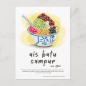 Ais Batu Campur ABC Maleisië Briefkaart (Voorkant)