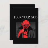 Aist Goat Satan Baphomet GIft Bedankkaart (Voorkant / Achterkant)