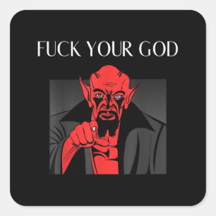 Aist Goat Satan Baphomet GIft Vierkante Sticker